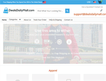 Tablet Screenshot of dealsdailymall.com